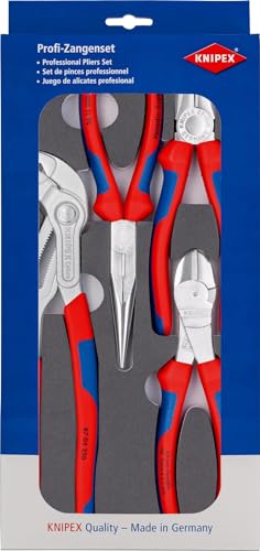 KNIPEX Set of Pliers in a Foam Tray 4 Parts, 00 20 01 V17