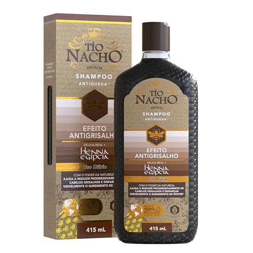 Tío Nacho Antigrisalho Shampoo 415ml - Henna, Geleia Real e Antiqueda