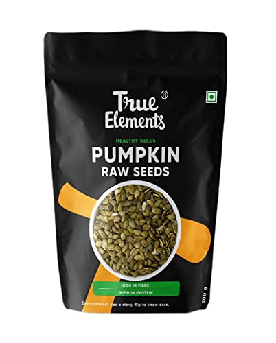 True Elements Pumpkin Seeds 500g - AAA Grade Seeds for Eating | Protein Rich Seeds | Healthy Diet Snacks | Rich in Protein