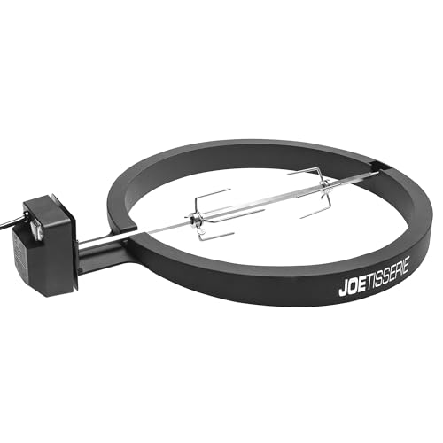 Kamado Joe JoeTisserie Rotisserie Accessory Attachment for 24-inch Big Joe Grills with Stainless Steel Spit Rods up to 5