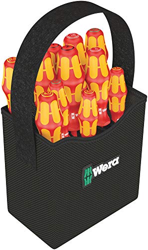 Wera Kraftform 2go 100 VDE 1000V Insulated Screwdriver Set, 12-piece