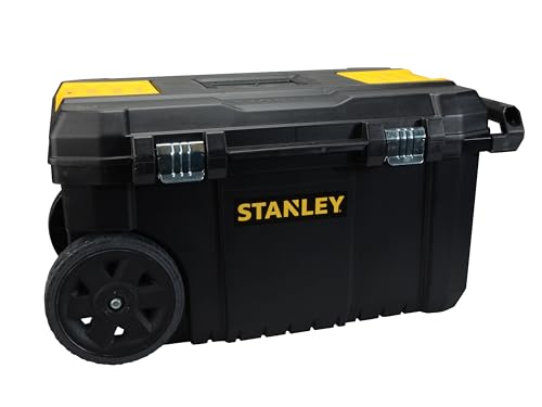(-48%) STANLEY Montagebox Werkzeugbox/Werkzeugkoffer leer Werkzeugkasten - Werkzeugkiste (50 L, Metallverschlüsse, Teleskopgriff, stabile Räder für schwere Last und leichten Transport) STST1-80150