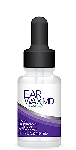 eosera® Ear Wax MD® - Ear Wax Removal Drops - Breaks Down & Dissolves Earwax in Just 1 Treatment - Doctor Recommended & Clinically Proven - Gentle & Safe - 15-mL