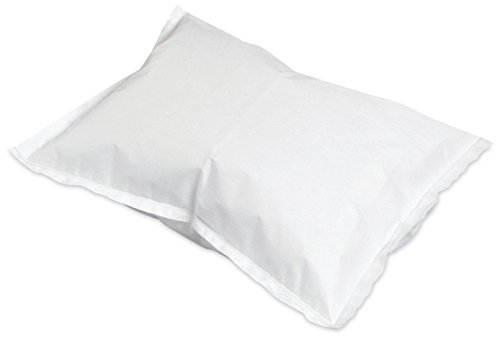 McKesson Disposable Pillow Case Covers [100 Count] Bulk Pillowcase, Single-Use for Medical Hospital Travel, Standard Size, White, 21 in x 30 in