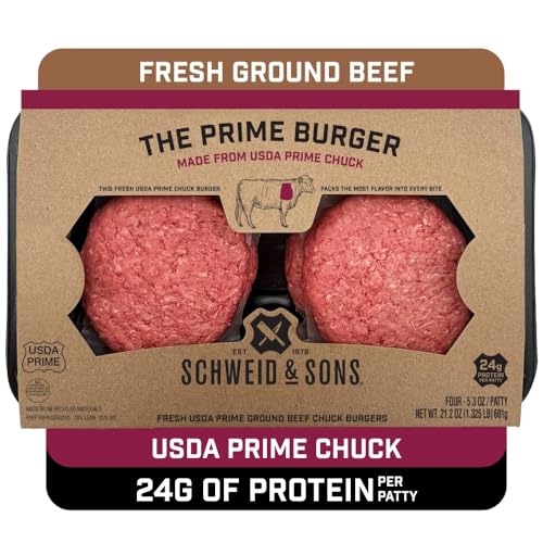 Schweid And Sons The Prime Burger Beef Chuck Burgers 75percent