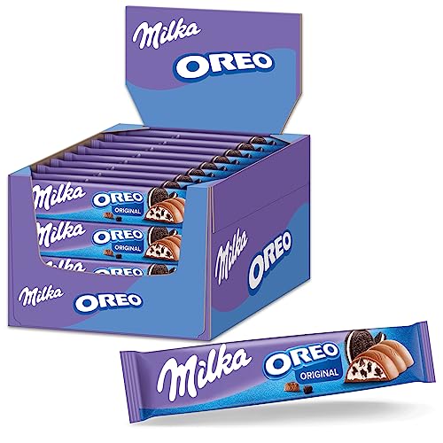 (-44%) Milka OREO Schokoladenriegel, Alpenmilch mit Keksstücken, 37 g (36er-Pack)