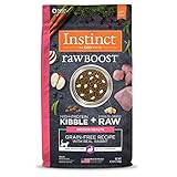 Instinct Raw Boost Indoor Health, Natural Dry Cat Food with Freeze Dried Pieces, Grain Free Recipe - Real Rabbit, 4.5 lb. Bag