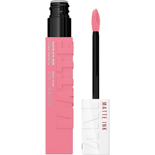 Maybelline Super Stay Matte Ink Liquid Lipstick Makeup, Long Lasting High Impact Color, Up to 16H Wear, Dreamer, Warm Pink Neutral, 1 Count, Packaging May Vary