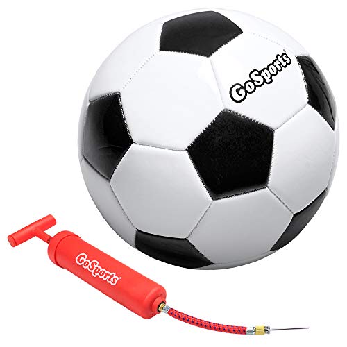 GoSports Classic Soccer Ball - Size 4 - with Premium Pump
