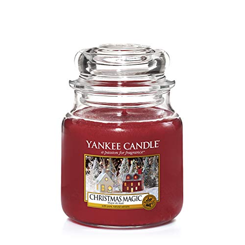 (-30%) Yankee Candle Duftkerze im Glas (Mittelgroß) | Christmas Magic | Brenndauer bis zu 75 Stunden