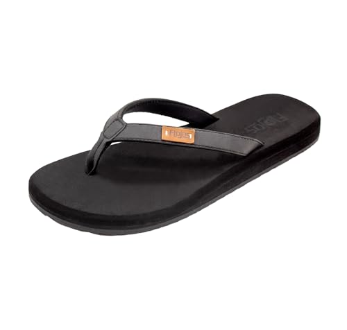 FLOJOS Women's Billie Flip-Flop, Black, 7
