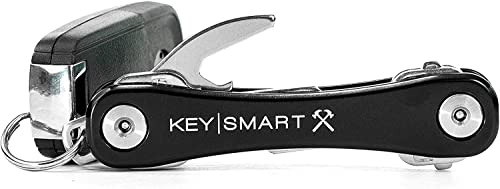 KeySmart Rugged - Multitool Key Holder for Keychain w/Bottle Opener and Pocket Clip, Organizer for Keys, EDC Keychains, 