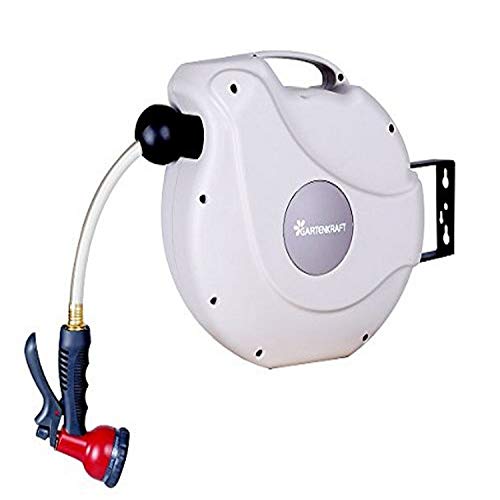 Hoselink Hi-Flow Automatic Retractable Garden Hose Reel Easy to Install A hose that offers slow