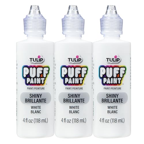 Tulip Puff Paint Slick White 4 Fl Oz (Pack of 3)