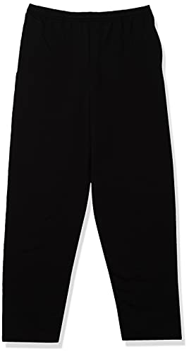 Hanes Men's EcoSmart Open Leg Pant with Pockets, black, M