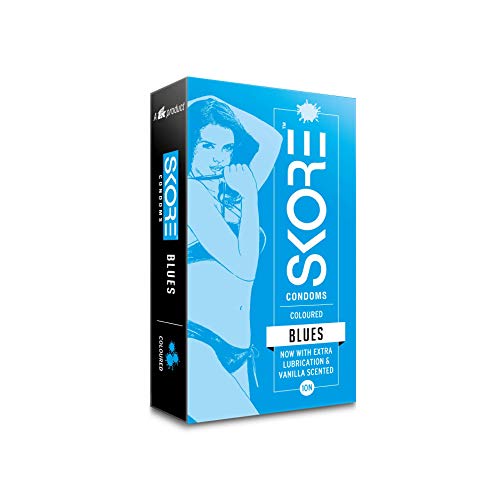 Skore Blue Condoms - 100 Count
