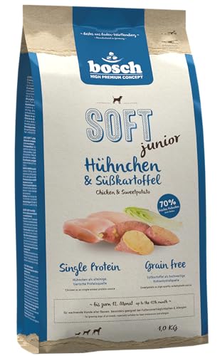 (-42%) bosch HPC SOFT Junior Hühnchen & Süßkartoffel | halbfeuchtes Hundefutter für wachsende Hunde aller Rassen | Single Protein | grain-free | 1 x 2.5 kg