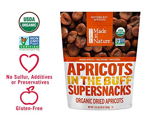 Made In Nature Organic Dried Apricots, 16 Ounce (Pack of 1) – Vegan Snack, Non-GMO, Unsulfured, Gluten Free, Kosher