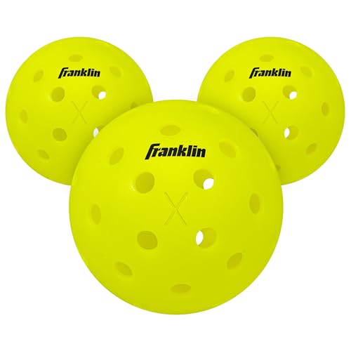 Franklin Sports X-40 Pickleballs al aire libre – Bola oficial de Pickleball de Estados Unidos, APP Tour + Pickleball US Open – 3 paquetes, 12 paquetes, 36 cubos de pickleball, 50, 100 + 400 paquetes a