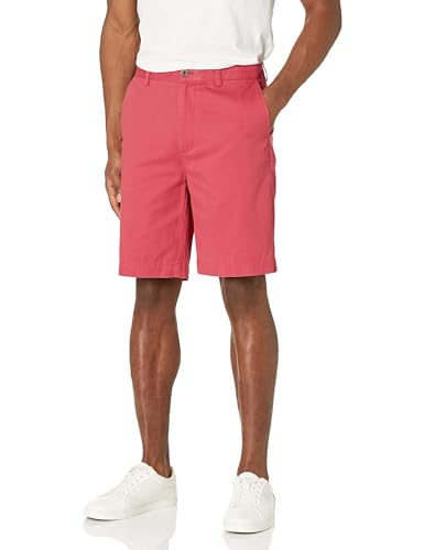 Amazon Essentials Men's Classic-Fit 9" Chino Shorts, Raspberry Red, 32