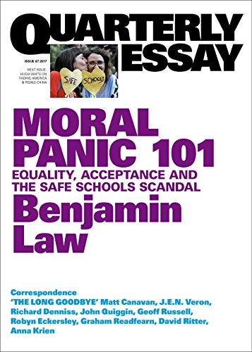 Moral Panic 101: Equality, Acceptance and the Safe Schools Scandal (By: Benjamin Law) cover