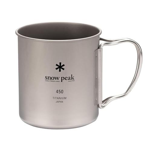 Snow Peak Lightweight Single Wall Titanium Backpacking, Camping Mug