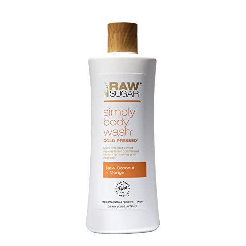 RAW SUGAR Simply Body Wash Raw Coconut and Mango 25 fl oz