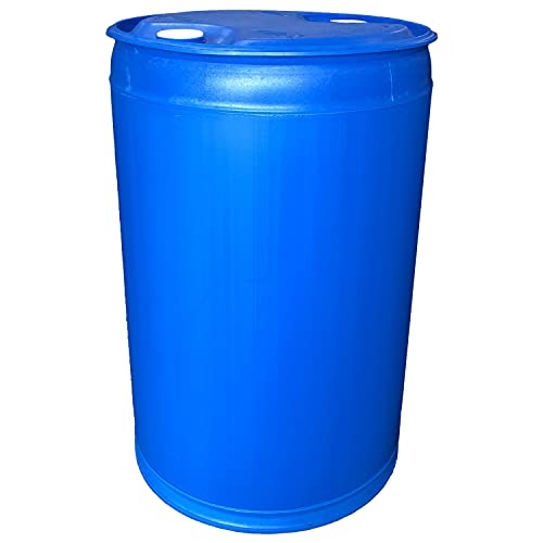 Augason Farms 55-Gallon Water Storage Barrel - BPA-Free Plastic Barrel - Emergency Water Storage Drum for Home Preparedn