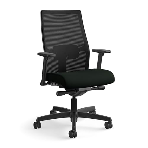 HON Ignition 2.0 Ergonomic Office Chair, Lumbar Support, Desk Chair, Black | Ergonomic office desk chair with