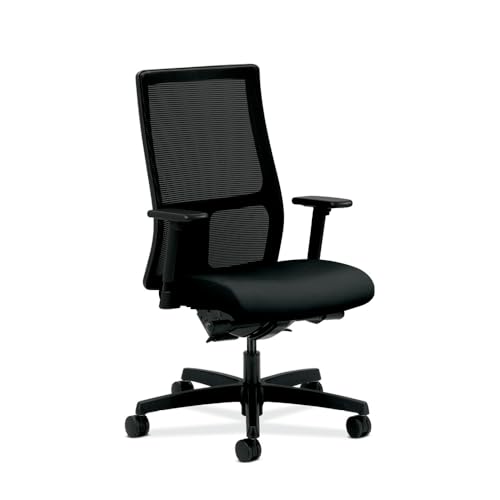 HON Ignition 2.0 Mid-Back Black Mesh Task Chair