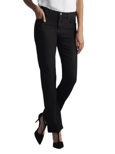 Lee Women's Relaxed Fit Straight Leg Jean, Black Onyx, 10