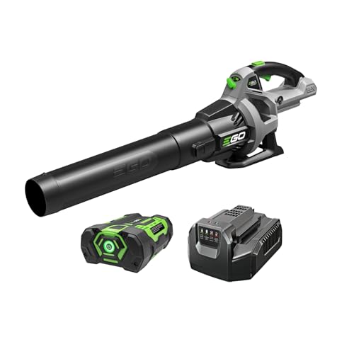 EGO Power+ LB5302 3-Speed Turbo 56-Volt 530 CFM Cordless Leaf Blower, 2.5Ah Battery and Charger Included