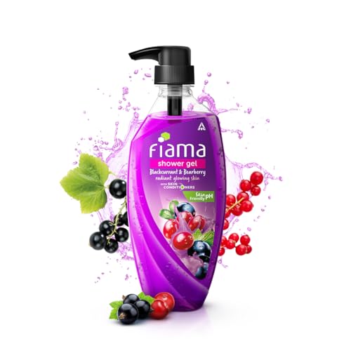 Body Wash Shower Gel Blackcurrant & Bearberry, 500ml, Body Wash for Women & Men with Skin Conditioners for Radiant Skin, Suitable for All Skin Types