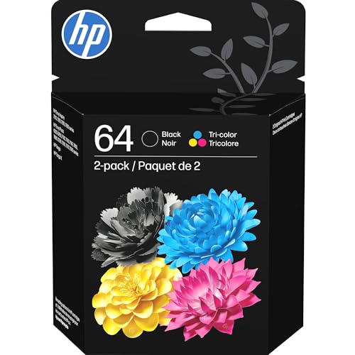 HP 64 Black & Tri-Color ...