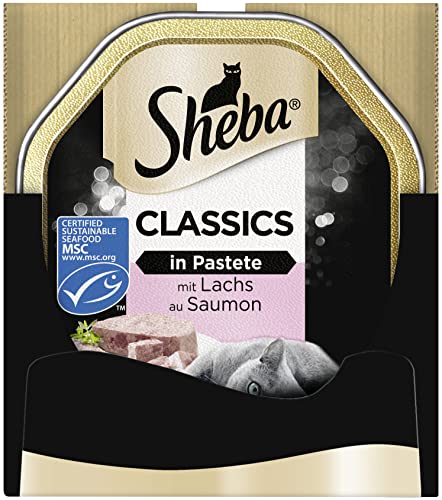 (-47%) SHEBA Adult Classics Lachs Katzennassfutter in Pastete Schale 22 x 85g