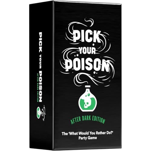 Pick Your Poison After Dark Party Game - The “What Would You Rather Do?” Adult Card Game for College Students, Halloween Party Game and Board Games Night with Your Friends