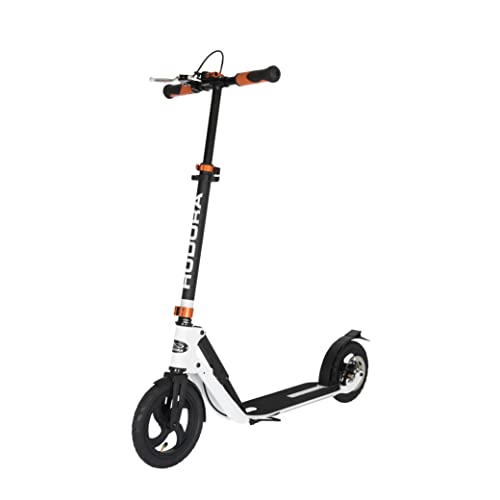(-26%) HUDORA BigWheel Air 230 Scooter - Tretroller mit Handbremse - Stabiler Aluminium-Roller mit Luftbereifung - Höhenverstellbarer & zusammenklappbarer Cityroller für bis zu 120kg