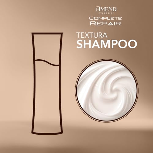 Shampoo Reconstrutor com Bio-Amino 250ml | Amend Complete Repair | Limpa suavemente e repara profundamente resgatando a força e vitalidade.