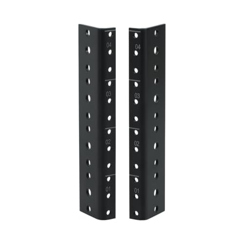 Gator Rackworks Heavy Duty Steel Rack Rail Set, 4U Rack Size (GRW-RACKRAIL-04U)