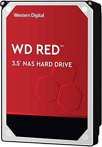 Disco rígido interno Western Digital 10TB WD Red NAS - Classe 5400 RPM, SATA 6 Gb/s, CMR, cache de 256 MB, 8.9 cm - WD100EFAX (versão antiga)