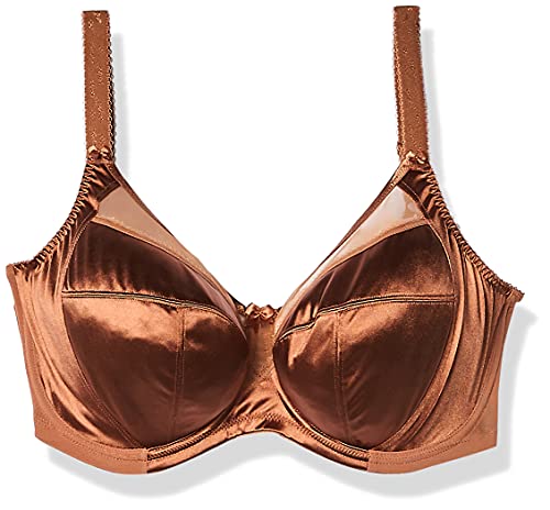 GODDESS Women's Plus-Size Keira Underwire Banded Bra Bra, Cinnamon, 38K
