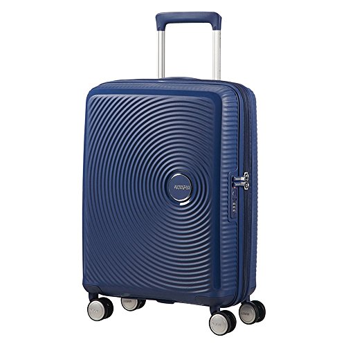 🔥 STARKER PREIS (-62%) American Tourister Soundbox - Spinner S Erweiterbar Handgepäck, 55 cm, 35.5/41 L, Blau (Midnight Navy)
