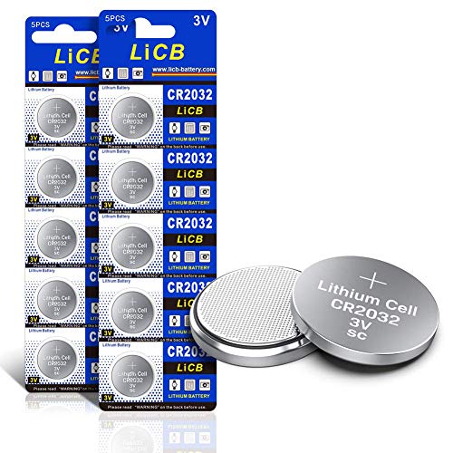 LiCB CR2032 3V Lithium Battery(10-Pack)