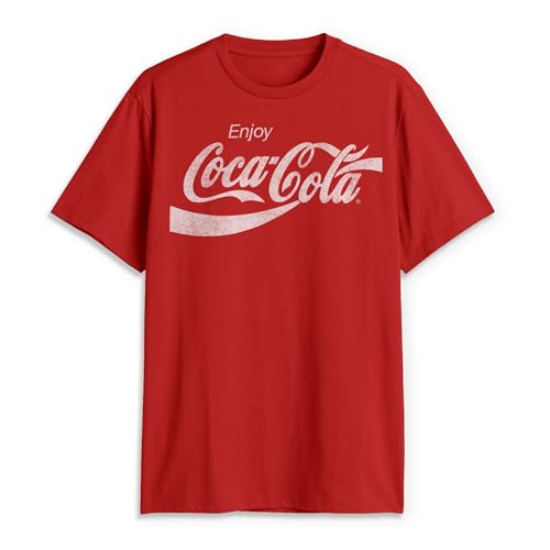 Coca-Cola Men's Eighties Coke Short Sleeve T-Shirt, Red, X-Large