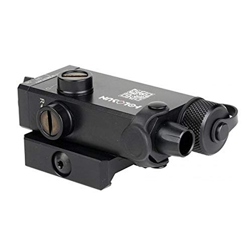 HOLOSUN LS117 Single Red Laser for Long Guns | Waterproof Lightweight Durable Aluminum Black Gun Laser with QD Release Picatinny Rail Mount, Remote Cable Switch, T10 L Key & Battery Included