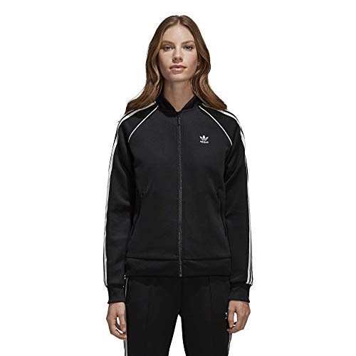 adidas Originals Women's Superstar Track Jacket, Black/White, S