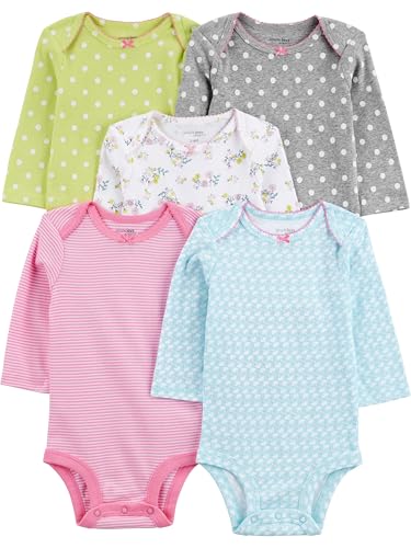 Body Pacote com 5 bodies de manga comprida Simple Joys by Carter'sMeninas