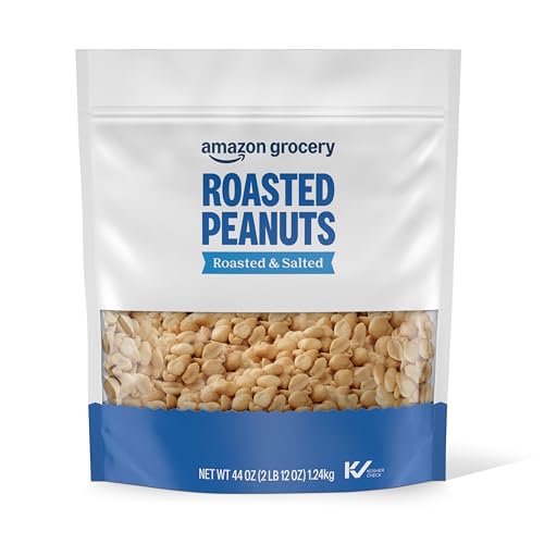 Amazon Brand - Happy Belly Roasted and Salted Peanuts, 44 ounce (Pack of 1)