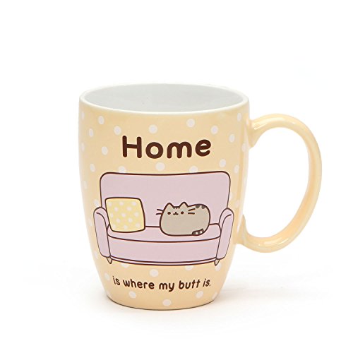 Pusheen by Our Name is Mud “Pusheen at Home” Stoneware Coffee Mug, 12 oz.
