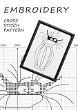 Cat Crazy Cross Stitch Funny Pattern Black Cats Needlework Project Xstitch Japanese Hand Embroidery Stitch Counted Fantasy Handmade Gifts For Him Easy De Croix Gifts For Home English Edition